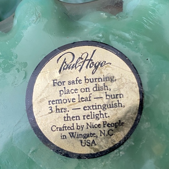 Vintage Paul Hoge Green Grape Candles with Leaves and Vine New in Original Pkg - Picture 9 of 12